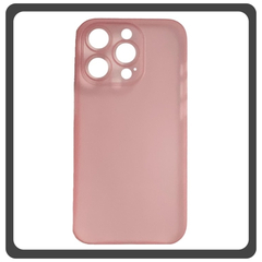 Θήκη Πλάτης - Back Cover, Silicone Σιλικόνη Ultra Thin Feather PP Case Pink Ροζ For iPhone 13 Pro