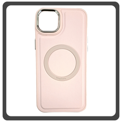 Θήκη Πλάτης - Back Cover, Silicone Σιλικόνη Liquid Magnetic Skin Protection Case Pink Ροζ For iPhone 13