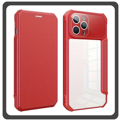 Θήκη Book, Leather Δερματίνη Colorful Magnetic Case Red Κόκκινο For iPhone 13 Pro