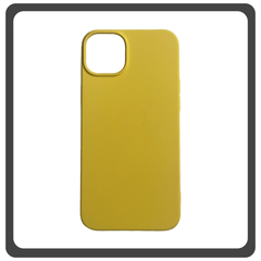 Θήκη Πλάτης - Back Cover, Silicone Σιλικόνη High Quality Liquid TPU Soft Protective Case Yellow Κίτρινο For iPhone 13 Mini