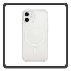 Θήκη Πλάτης - Back Cover, Silicone Σιλικόνη Fine Hole TPU Magnetic Case Transparent Διάφανο For iPhone 12 Mini