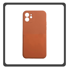 Θήκη Πλάτης - Back Cover, Silicone Σιλικόνη  Liquid Inserted TPU Protective Case Orange Πορτοκαλί For iPhone 12 Mini