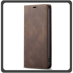 Θήκη Book, Leather Δερματίνη Print Wallet Case Brown Καφέ For iPhone 12 Mini​