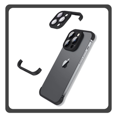 Back Cover For iPhone 14 Pro Max TPU Mini Bumpers With Camera Protection Black Μαύρο