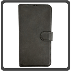 Θήκη Book, Δερματίνη Leather Flap Wallet Case with Clasp Gray Γκρι For iPhone 12 Pro Max