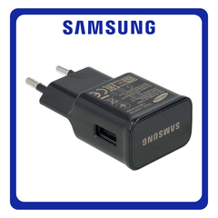 Γνήσια Original Samsung Travel Fast Charger 5V 2A USB-A 15W Φορτιστής Ταξιδιού EP-TA20EBE Black Μαύρο Bulk