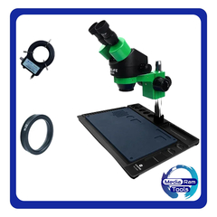 RELIFE RL-M3T-B1 Trinocular Stereo Microscope Μικροσκόπιο 7X-45X Zoom Matched With HDMI Camera LED Light for Mobile Repair Microscope