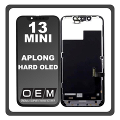 HQ OEM Συμβατό Με Apple iPhone 13 mini (A2628, A2481) APLONG HARD OLED LCD Display Screen Assembly Οθόνη + Touch Screen Digitizer Μηχανισμός Αφής Black Μαύρο (Premium A+) (Lifetime Warranty Για Συνεργατες B2B​)