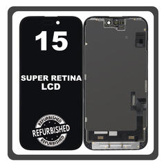 iPhone 15 , iPhone15 (A3090, A2846) Super Retina XDR OLEDLCD Display Screen Assembly Οθόνη + Touch Screen Digitizer Μηχανισμός Αφής Black Μαύρο (Ref By Apple) (Lifetime Warranty Για Συνεργατες B2B​)