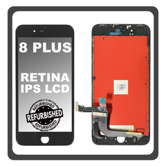 iPhone 8+, iPhone 8 Plus (A1864, A1897) Retina IPS LCD Display Screen Assembly Οθόνη + Touch Screen Digitizer Μηχανισμός Αφής Black Μαύρο (Ref By Apple) (Lifetime Warranty Για Συνεργατες B2B​)