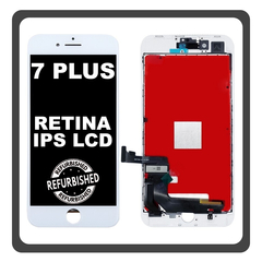 iPhone 7+, iPhone7 Plus (A1661, A1784) Retina IPS LCD Display Screen Assembly Οθόνη + Touch Screen Digitizer Μηχανισμός Αφής White Άσπρο (Ref By Apple) (Lifetime Warranty Για Συνεργατες B2B​)