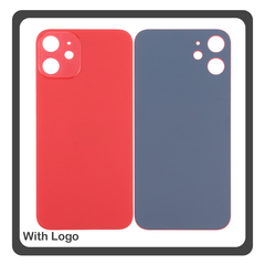 HQ OEM Συμβατό Με Apple iPhone 12 Mini, iPhone 12Mini (A2399, A2176) Premium Aftermarket Rear Back Battery Cover with Camera Big Hole Πίσω Κάλυμμα Πλάτη Καπάκι Μπαταρίας Red Κόκκινο (Premium A+)