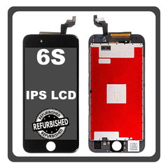 iPhone 6S, iPhone6S (A1633, A1688) IPS LCD Display Screen Assembly Οθόνη + Touch Screen Digitizer Μηχανισμός Αφής Black Μαύρο (Ref By Apple) (Lifetime Warranty Για Συνεργάτες B2B​)
