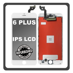 iPhone 6+, iPhone 6 Plus (A1522, A1524) IPS LCD Display Screen Assembly Οθόνη + Touch Screen Digitizer Μηχανισμός Αφής White Άσπρο (Ref By Apple) (Lifetime Warranty Για Συνεργατες B2B​)
