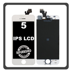 iPhone 5, iPhone5 (A1428, A1429) IPS LCD Display Screen Assembly Οθόνη + Touch Screen Digitizer Μηχανισμός Αφής White Άσπρο (Ref By Apple) (Lifetime Warranty Για Συνεργάτες B2B​)