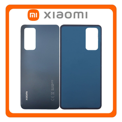 HQ OEM Συμβατό Με Xiaomi 12 Lite 5G (2203129G) Rear Back Battery Cover Πίσω Καπάκι Πλάτη Μπαταρίας Black Μαύρο (Premium A+)