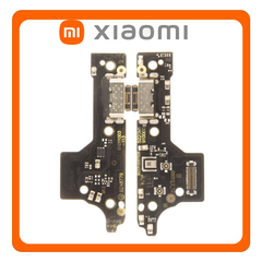 HQ OEM Συμβατό Με Xiaomi Redmi 12 5G (23076RN4BI, 23076RN8DY) USB Type-C Charging Dock Connector Flex Sub Board, Καλωδιοταινία Υπό Πλακέτα Φόρτισης + Microphone Μικρόφωνο (Premium A+)