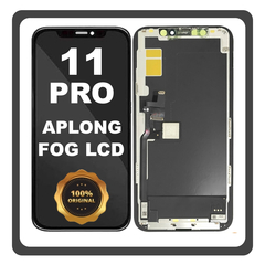 Γνήσια Original FOG For Apple iPhone 11 Pro (A2215, A2160) APLONG LCD Display Screen Assembly Οθόνη + Touch Screen Digitizer Μηχανισμός Αφής Matte Space Μαύρο (Lifetime Warranty Για Συνεργατες B2B​)