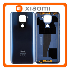 HQ OEM Συμβατό Με Xiaomi Redmi Note 9, Redmi Note9 (M2003J15SC, M2003J15SG) Rear Back Battery Cover Πίσω Καπάκι Πλάτη Μπαταρίας Midnight Grey Μαύρο (Premium A+)