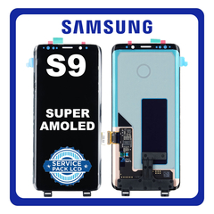 Γνήσια Original Samsung Galaxy S9 (SM-G960F, SM-G960) Super AMOLED LCD Display Screen Assembly Οθόνη + Touch Screen Digitizer Μηχανισμός Αφής Black Μαύρο GH96-11254A​ (Servide Pack By Samsung)