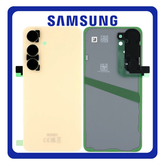 Γνήσια Original Samsung Galaxy S24 Plus, S24+ (SM-S926B, SM-S926B/DS) Rear Back Battery Cover Πίσω Κάλυμμα Καπάκι Μπαταρίας + Camera Lens Τζαμάκι Κάμερας Amber Yellow Κίτρινο GH82-33275D (Service Pack By Samsung)