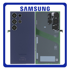 Γνήσια Original Samsung Galaxy S24 Ultra 5G (SM-S928B, SM-S928B/DS) Rear Back Battery Cover + Camera Lens Πίσω Κάλυμμα Καπάκι Πλάτη Μπαταρίας + Τζαμάκι Κάμερας Titanium Violet Βιολετί GH82-33349D (Service Pack By Samsung)