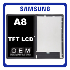 HQ OEM Συμβατό Με Samsung Galaxy Tab A8 10.5" (2021) (SM-X200, SM-X205) TFT LCD Display Screen Assembly Οθόνη + Touch Screen Digitizer Μηχανισμός Αφής Gray Μαύρο (Premium A+)