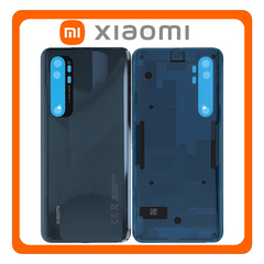 Γνήσια Original Xiaomi Mi Note 10 Lite (M2101K7AI, M2101K7AG) Rear Back Battery Cover Πίσω Κάλυμμα Πλάτη Καπάκι Μπαταρίας Midnight Black Μαύρο 550500006P4J 550500006O1L (Service Pack By Xiaomi)