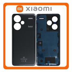 HQ OEM Συμβατό Με Xiaomi Redmi Note 13 Pro Plus 5G, Redmi Note 13 Pro+ 5G (23090RA98C, 23090RA98G) Rear Back Battery Cover Πίσω Κάλυμμα Καπάκι Πλάτη Μπαταρίας Midnight Black Μαύρο (Premium A+)