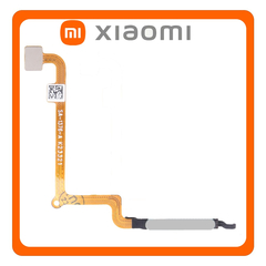 Γνήσια Original Xiaomi Redmi 13C 4G (23100RN82L, 23106RN0DA) / Redmi 13C 5G (23124RN87G, 23124RN87I) Fingerprint Sensor Flex Αισθητήρας Δαχτυλικού Αποτυπώματος Sensor White Άσπρο (Service Pack By Xiaomi)