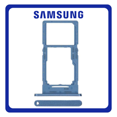 Γνήσια Original Samsung Galaxy A25 5G (SM-A256E, SM-A256E/DS) SIM Card Tray + Micro SD Tray Slot Υποδοχέας Βάση Θήκη Κάρτας SIM Optimistic Blue Μπλε GH98-48655D (Service Pack By Samsung)