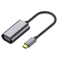 Adapter Detech, usb-c – Vga, Gray - 17841