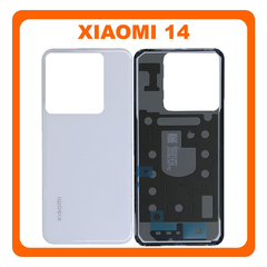 HQ OEM Συμβατό Με Xiaomi 14, Xiaomi14 (23127PN0CC, 23127PN0CG) Rear Back Battery Cover Πίσω Κάλυμμα Καπάκι Πλάτη Μπαταρίας White Άσπρο (Premium A+)