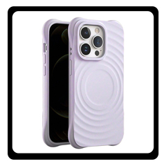 Θήκη Πλάτης - Back Cover, Silicone Σιλικόνη Light Purple Μωβ Circle Mag Case iPhone 15 Pro