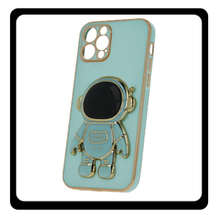 Θήκη Πλάτης - Back Cover, Silicone Σιλικόνη Mint Green Πράσινο Astronaut Case iPhone 15 Pro