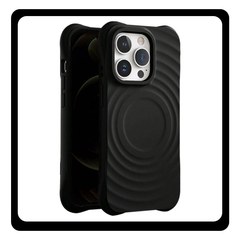 Θήκη Πλάτης - Back Cover, Silicone Σιλικόνη Black Μαύρο Circle Mag Case For iPhone 15
