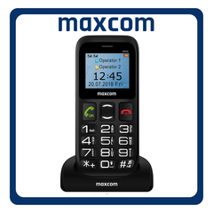 MaxCom MM426 SE Dual SIM, Brand New Feature Mobile Phone Κινητό με Μεγάλα Κουμπιά Black Μαύρο