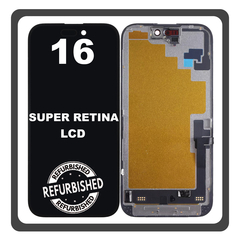 iPhone 16, iPhone16 (A3287, A3081) Super Retina XDR OLED Οθόνη LCD Display Screen Assembly Οθόνη + Touch Screen Digitizer Μηχανισμός Αφής Black Μαύρο (Ref By Apple) (Lifetime Warranty Για Συνεργατες B2B​)