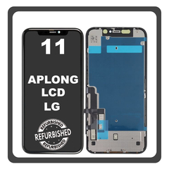iPhone 11, iPhone11 (A2221, A2111) APLONG LCD Display Screen Assembly Οθόνη + Touch Screen Digitizer Μηχανισμός Αφής Black Μαύρο LG (Ref By Apple) (Lifetime Warranty Για Συνεργατες B2B​)