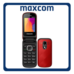 MaxCom MM815 Dual SIM, Brand New Feature Mobile Phone Κινητό με Μεγάλα Κουμπιά Red Κόκκινο