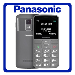 Panasonic KX-TU160 Single SIM, Brand New Feature Mobile Phone Κινητό με Μεγάλα Κουμπιά Gray Γκρι