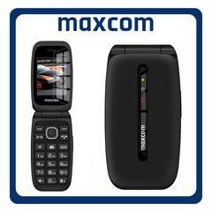 MaxCom Comfort MM828 Single SIM, Brand New Feature Mobile Phone Κινητό με Κουμπιά Black Μαύρο