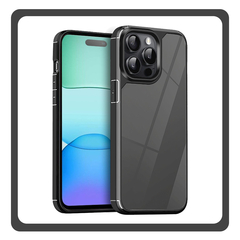 Θήκη Πλάτης - Back Cover, Silicone Σιλικόνη Black Μαύρο Color Shock Case iPhone 15 Pro