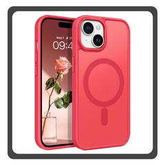 Θήκη Πλάτης - Back Cover, Silicone Σιλικόνη Red Κόκκινο Frozen Mag Case For iPhone 15 Plus