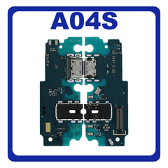 HQ OEM Συμβατό Με Samsung Galaxy A04S (SM-A047F, SM-A047F/DS) USB Type-C Charging Dock Connector Flex Sub Board, Καλωδιοταινία Υπό Πλακέτα Φόρτισης + Microphone Μικρόφωνο + Audio Jack Θύρα Ακουστικών (Premium A+)