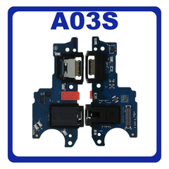 HQ OEM Συμβατό Με Samsung Galaxy A03s (SM-A037G, SM-A037U) USB Type-C Charging Dock Connector Flex Sub Board, Καλωδιοταινία Υπό Πλακέτα Φόρτισης + Microphone Μικρόφωνο + Audio Jack Θύρα Ακουστικών (Premium A+)