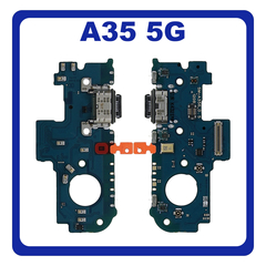 HQ OEM Συμβατό Με Samsung Galaxy A35 5G (SM-A356E, SM-A356E/DS) USB Type-C Charging Dock Connector Flex Sub Board, Καλωδιοταινία Υπό Πλακέτα Φόρτισης + Microphone Μικρόφωνο (Premium A+)