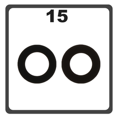 HQ OEM Συμβατό Με Apple iPhone 15 (A3090, A2846) Main Rear Back Camera Glass Lens Πίσω Τζαμάκι Κάμερας (Premium A+)