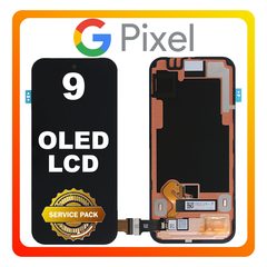 Γνήσια Original Google Pixel 9 5G (G2YBB, GUR25) OLED LCD Display Screen Assembly Οθόνη + Touch Screen Digitizer Μηχανισμός Αφής G949-00947-00 (Service Pack By Google)