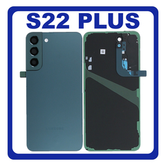 HQ OEM Συμβατό Με Samsung Galaxy S22 Plus 5G , S22+ 5G (SM-S906B, SM-S906B/DS) Rear Back Battery Cover Πίσω Καπάκι Πλάτη Μπαταρίας + Camera Lens Τζαμάκι Κάμερας Green Πράσινο (Premium A+)